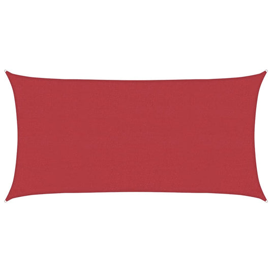 Vidaxl zonnezeil 160 g m² 2x4 m hdpe rood