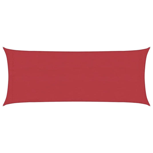 Vidaxl zonnezeil 160 g m² 2x5 m hdpe rood