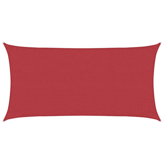 Vidaxl zonnezeil 160 g m² 3x6 m hdpe rood