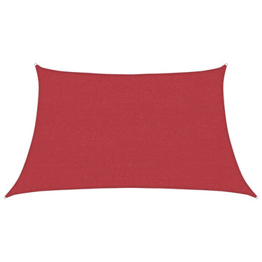 Vidaxl zonnezeil 160 g m² 3 4x2 m hdpe rood