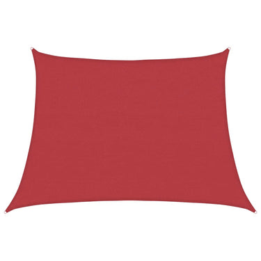 Vidaxl zonnezeil 160 g m² 4 5x3 m hdpe rood
