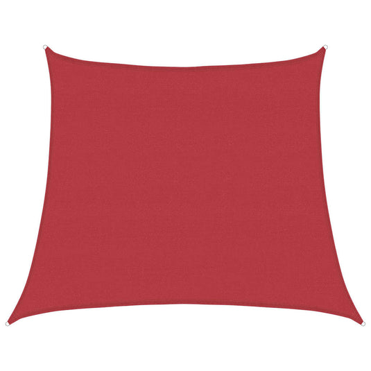 Vidaxl zonnezeil 160 g m² 4 5x4 m hdpe rood