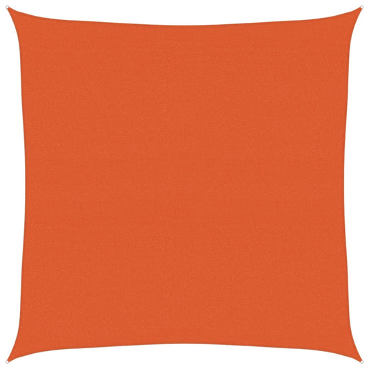 Vidaxl zonnezeil 160 g m² vierkant 4x4 m hdpe oranje