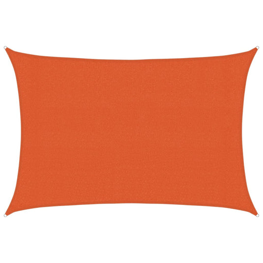 Vidaxl zonnezeil 160 g m² 3x4 m hdpe oranje