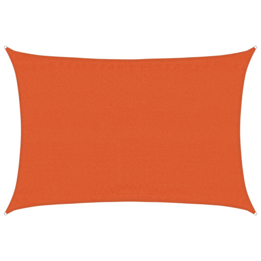 Vidaxl zonnezeil 160 g m² 3,5x4,5 m hdpe oranje