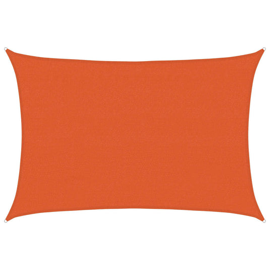 Vidaxl zonnezeil 160 g m² 4x6 m hdpe oranje