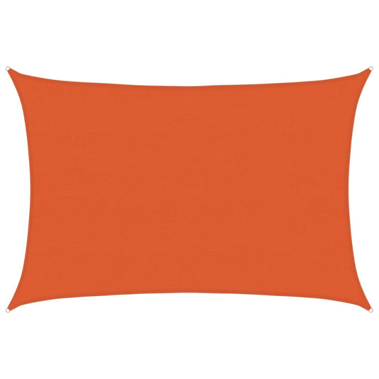 Vidaxl zonnezeil 160 g m² rechthoekig 5x7 m hdpe oranje