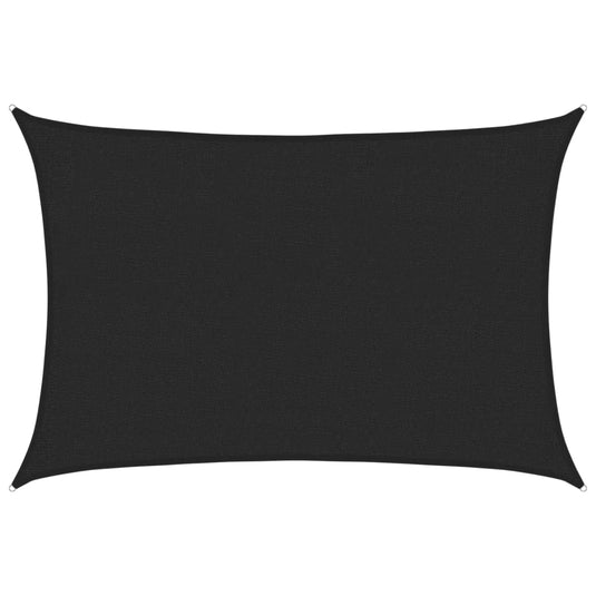 Vidaxl zonnezeil 160 g m² 2x2,5 m hdpe zwart