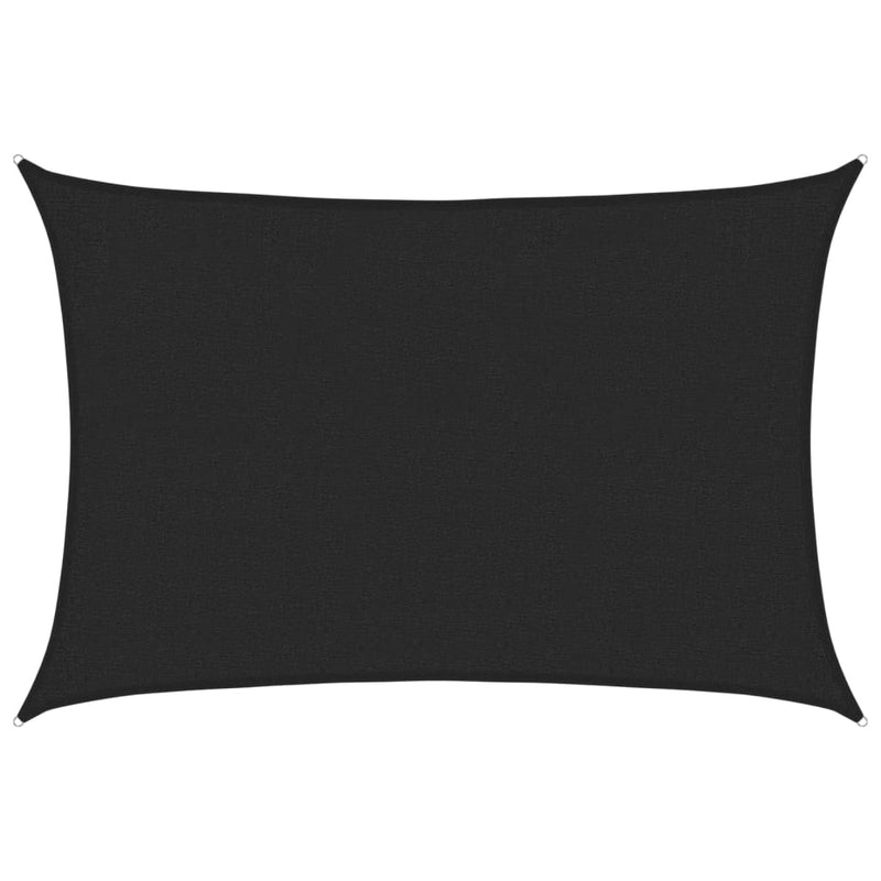 Afbeelding laden in galerijviewer, Vidaxl zonnezeil 160 g m² 2x2,5 m hdpe zwart
