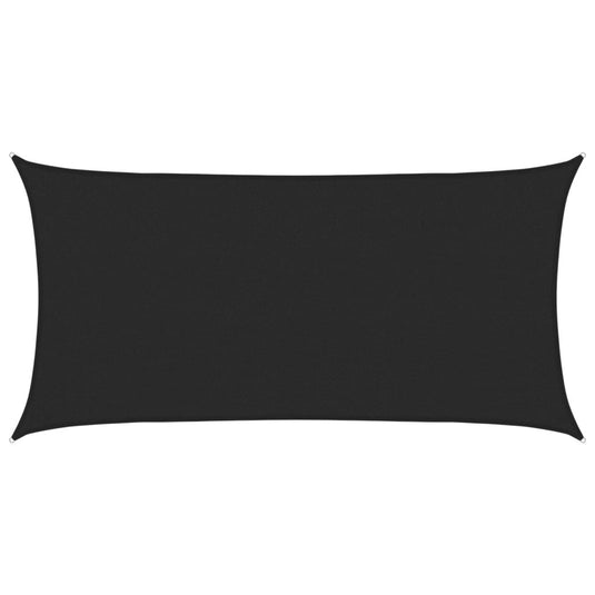 Vidaxl zonnezeil 160 g m² 2x4 m hdpe zwart