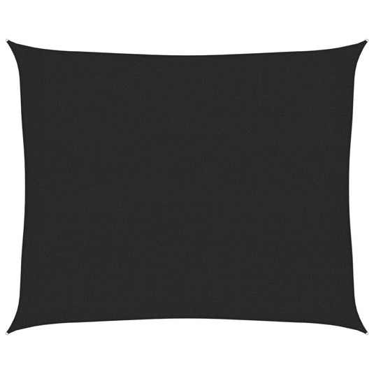 Vidaxl zonnezeil 160 g m² 2,5x3 m hdpe zwart
