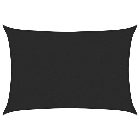 Vidaxl zonnezeil 160 g m² 2,5x3,5 m hdpe zwart