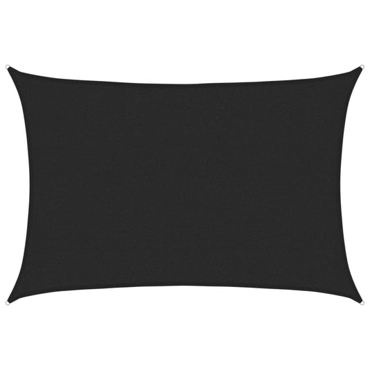 Vidaxl zonnezeil 160 g m² 2,5x4 m hdpe zwart