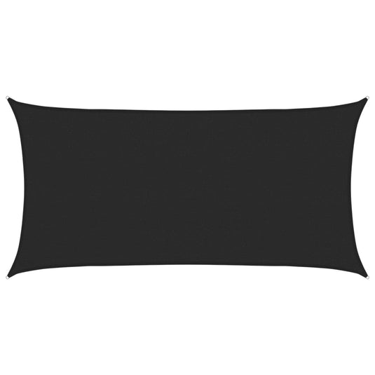 Vidaxl zonnezeil 160 g m² 2,5x5 m hdpe zwart