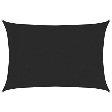 Vidaxl zonnezeil 160 g m² 3x4 m hdpe zwart