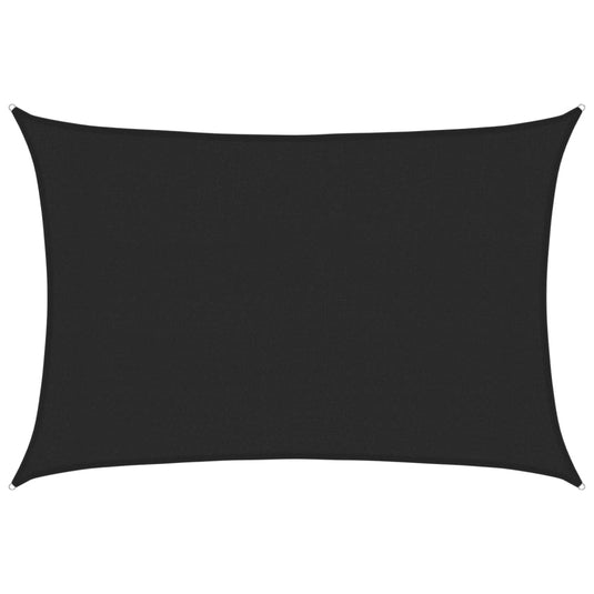 Vidaxl zonnezeil 160 g m² 3x4,5 m hdpe zwart