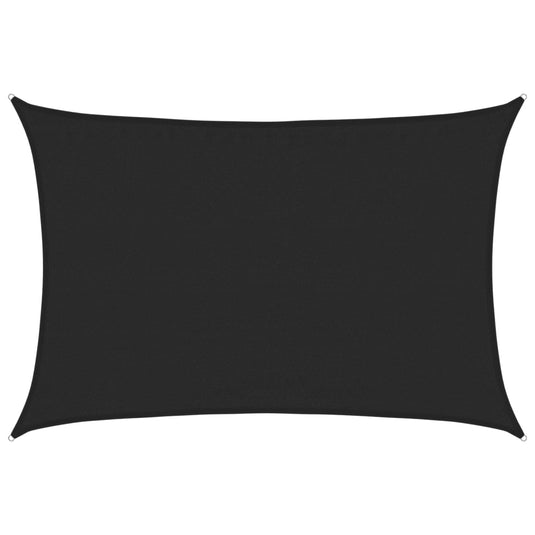 Vidaxl zonnezeil 160 g m² 3,5x4,5 m hdpe zwart