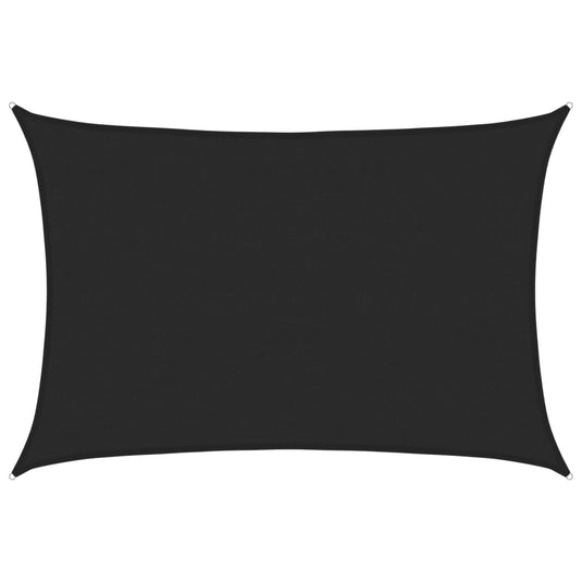 Vidaxl zonnezeil 160 g m² 4x5 m hdpe zwart