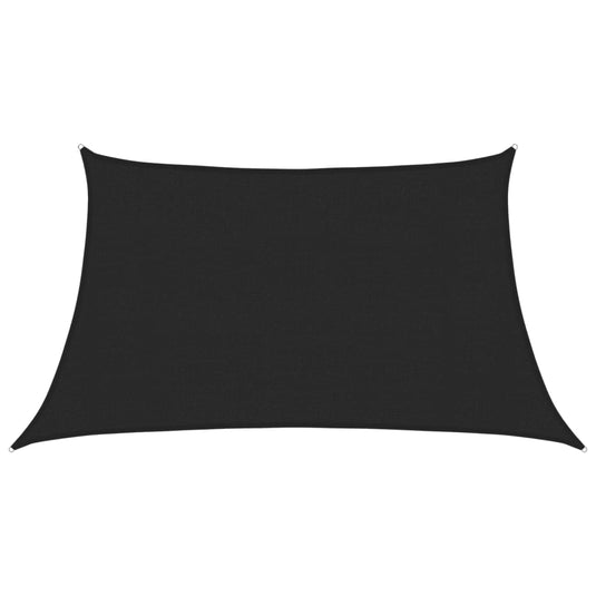 Vidaxl zonnezeil 160 g m² 3 4x2 m hdpe zwart