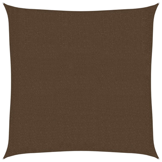 Vidaxl zonnezeil 160 g m² 3x3 m hdpe bruin