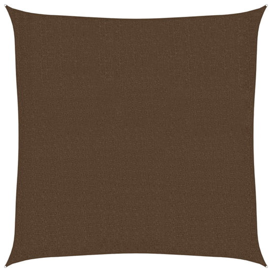 Vidaxl zonnezeil 160 g m² 3,6x3,6 m hdpe bruin