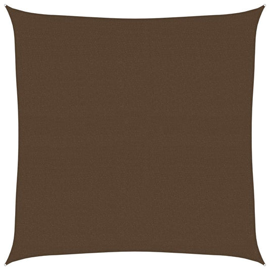 Vidaxl zonnezeil 160 g m² 4x4 m hdpe bruin