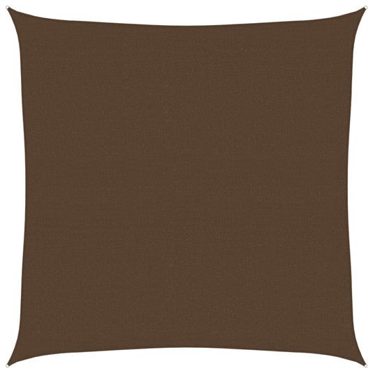 Vidaxl zonnezeil 160 g m² 7x7 m hdpe bruin