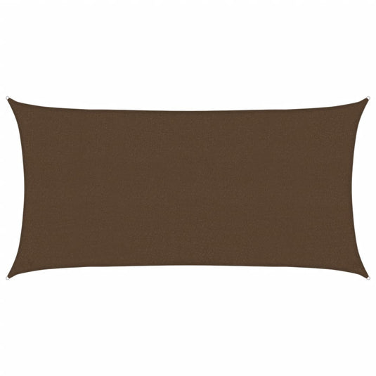 Vidaxl zonnezeil 160 g m² 2x3,5 m hdpe bruin