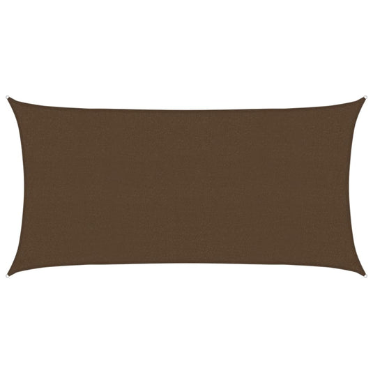 Vidaxl zonnezeil 160 g m² 2x4 m hdpe bruin