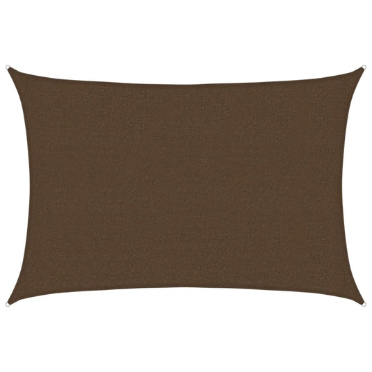 Vidaxl zonnezeil 160 g m² 2,5x3,5 m hdpe bruin