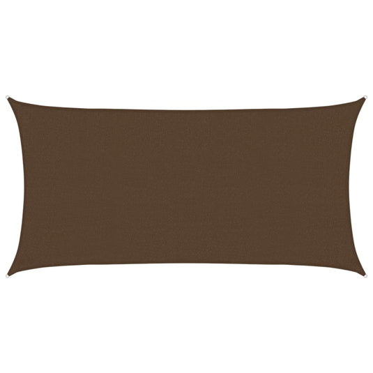 Vidaxl zonnezeil 160 g m² 2,5x4,5 m hdpe bruin