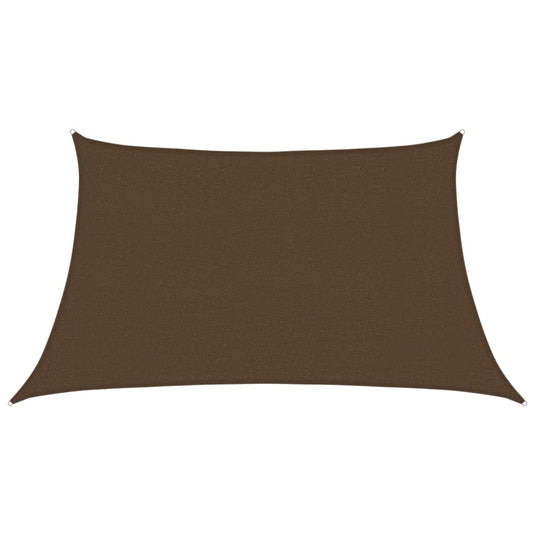Vidaxl zonnezeil 160 g m² 3 4x2 m hdpe bruin
