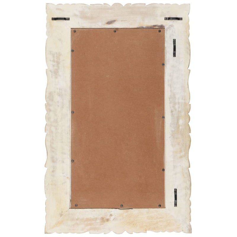 Load image into Gallery viewer, Vidaxl spiegel 80x50 cm massief mangohout wit

