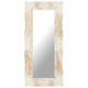 Vidaxl spiegel 110x50 cm massief mangohout wit