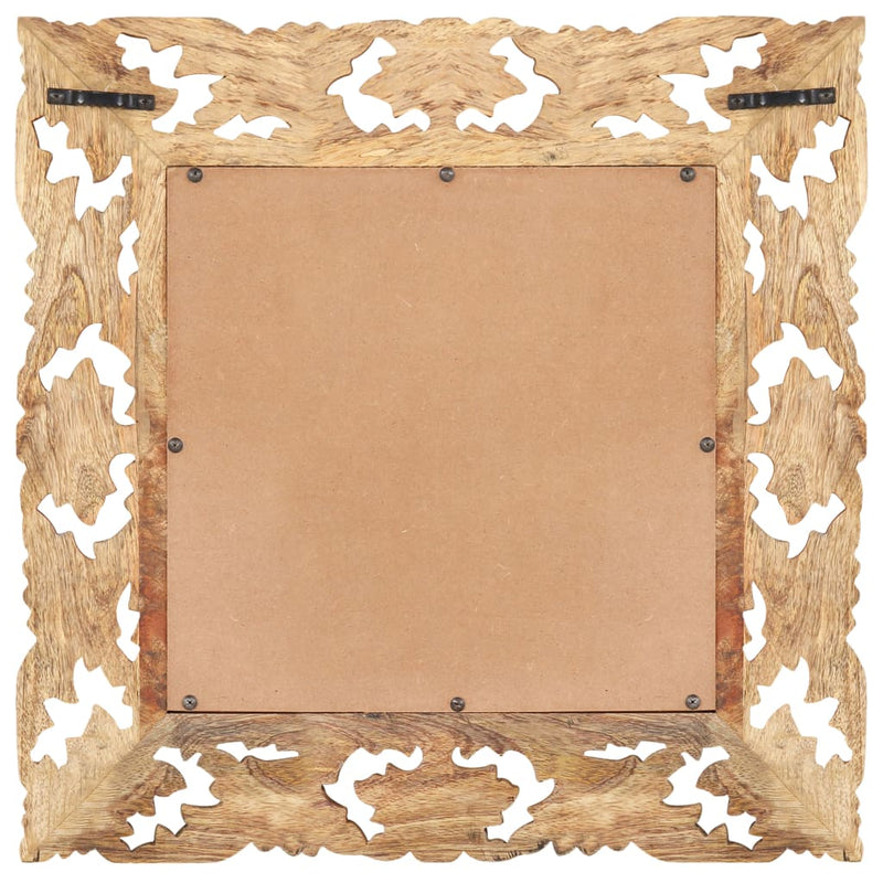 Load image into Gallery viewer, Vidaxl spiegel handgesneden 50x50 cm massief mangohout bruin
