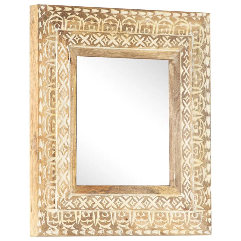 Load image into Gallery viewer, VidaXL Spiegel handgesneden 50x50x2,6 cm massief mangohout

