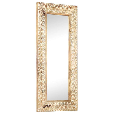 Vidaxl spiegel handgesneden 110x50x2,6 cm massief mangohout