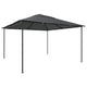 Vidaxl prieel 180 g m² 4x4x3 m antracietkleurig