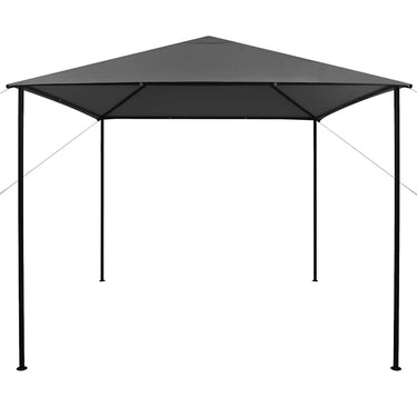 Vidaxl prieel 180 g m² 3x3 m stof en staal antraciet