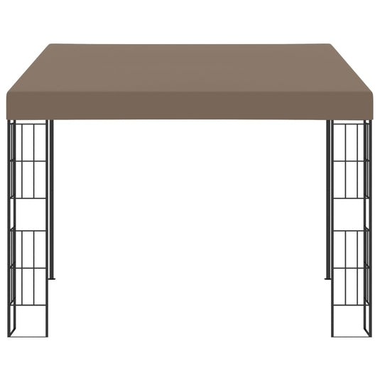 Vidaxl wandprieel 3x3 m stof taupe