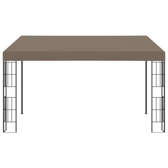 VidaXL Wandprieel 4x3 m stof taupe