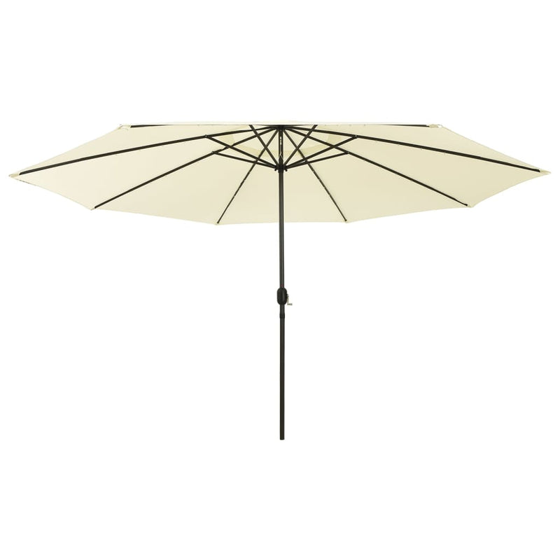 Load image into Gallery viewer, Vidaxl parasol met led-verlichting 400 cm zandkleurig
