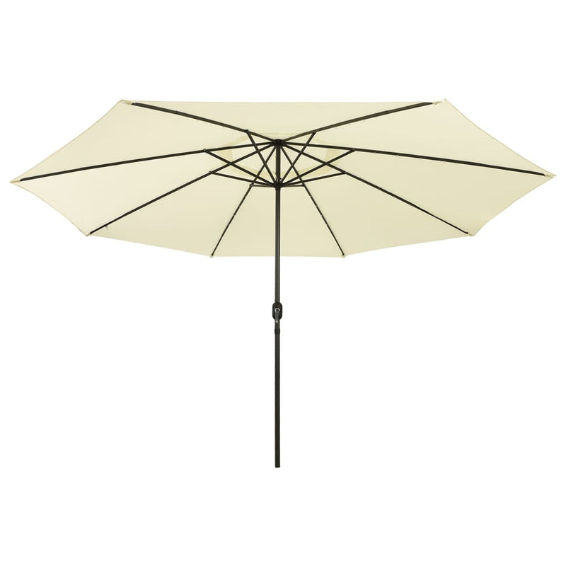 Load image into Gallery viewer, Vidaxl parasol met led-verlichting 400 cm zandkleurig
