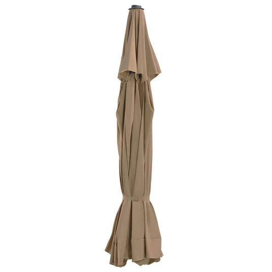 Vidaxl vervangingsdoek voor parasol 515 cm taupe