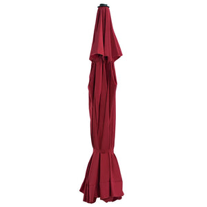 Vidaxl vervangingsdoek voor parasol 515 cm bordeauxrood