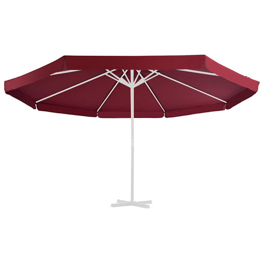 Vidaxl vervangingsdoek voor parasol 515 cm bordeauxrood