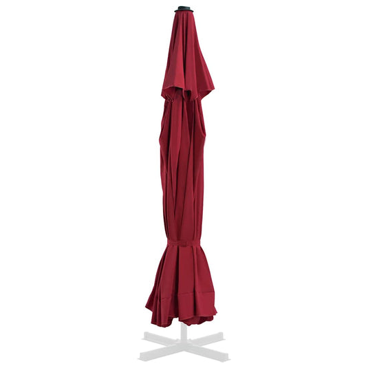 Vidaxl vervangingsdoek voor parasol 515 cm bordeauxrood