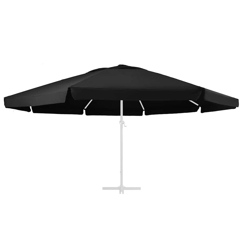 Load image into Gallery viewer, Vidaxl vervangingsdoek voor parasol 610 cm zwart
