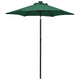Vidaxl parasol met led-verlichting 200x211 cm aluminium groen
