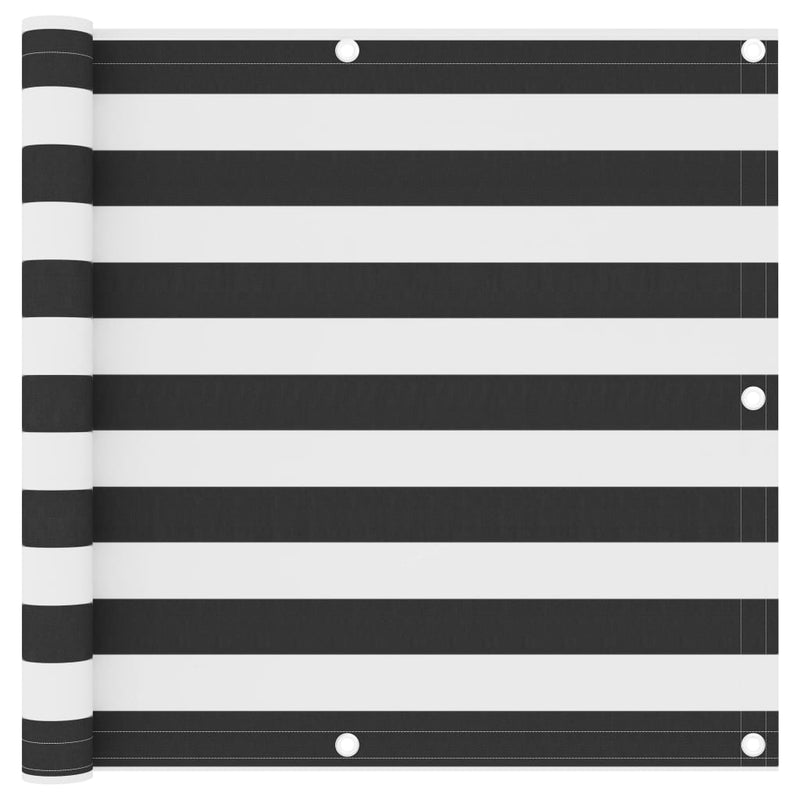 Load image into Gallery viewer, Vidaxl balkonscherm 90x600 cm oxford stof antraciet en wit
